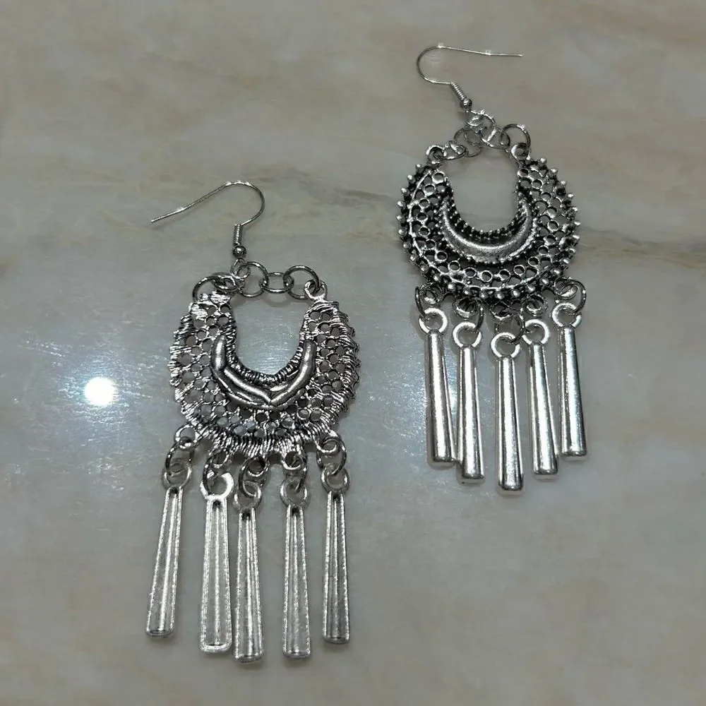 bohemian drop earrings A378